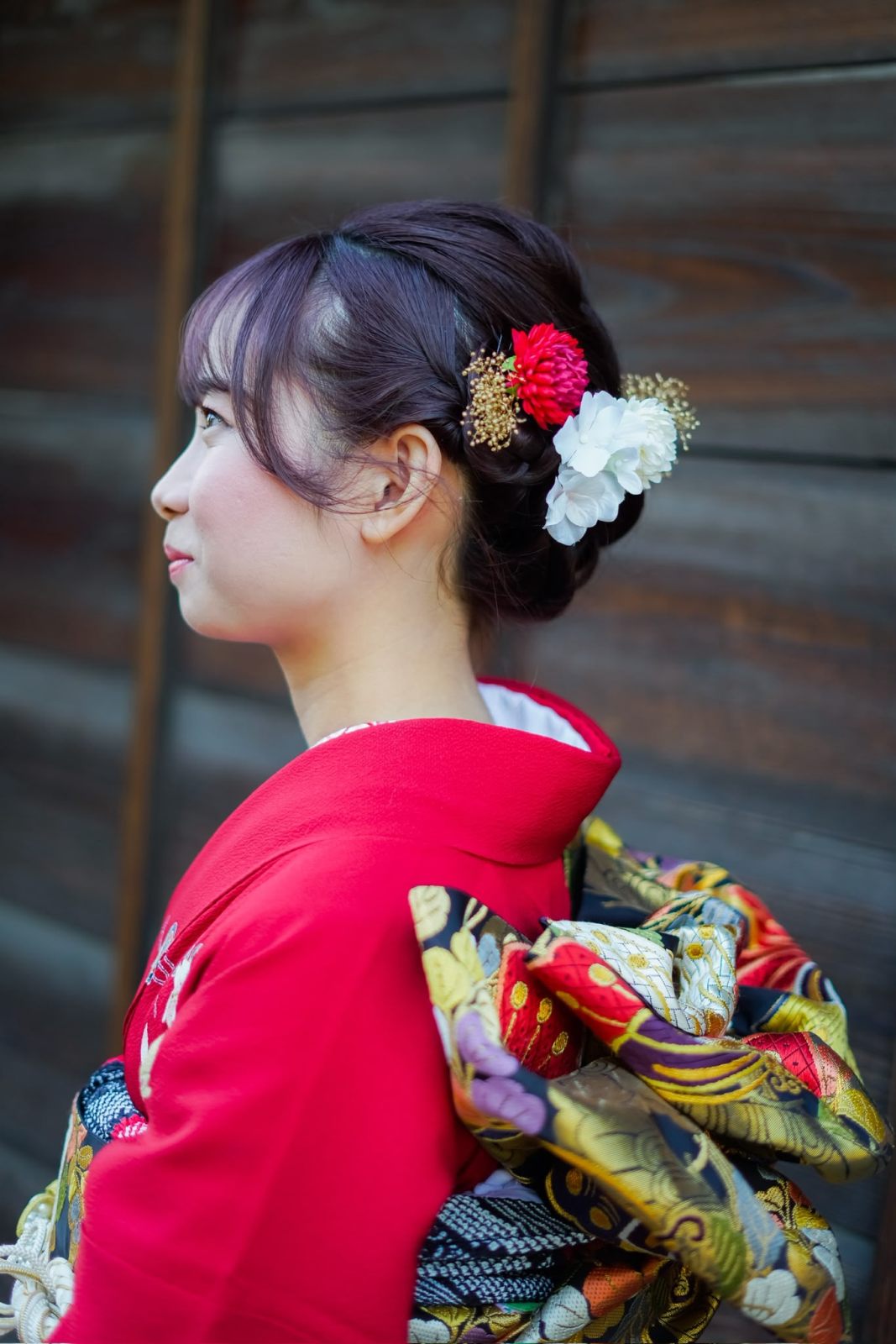 Kimono updo from a collaborative location shoot
